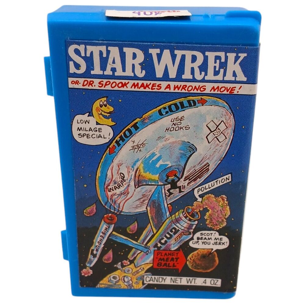 Fleer Star Wars Parody Star Wrek Crazy Video Candy Cassette Tape Sealed 1988